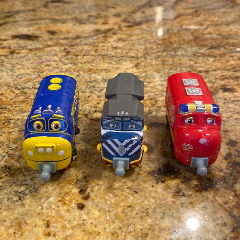 Three Chuggington trains